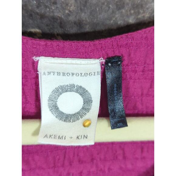 Anthropology Akemi + Kin Vizela Tank Top Woman's XS Pink Embroidered Beaded - Picture 6 of 13